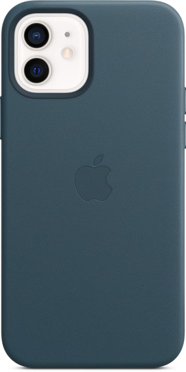 Apple Leather Case With Magsafe Iphone 12, Iphone 12 Pro Itämerensininen