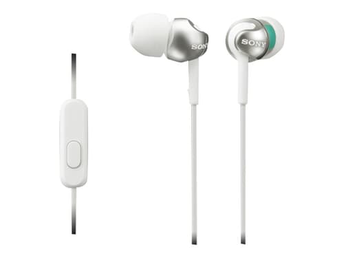 Sony Mdr-ex110ap In-ear Kuulokkeet Mikrofonilla Kuulokkeet 3,5 Mm Jakkiliitin Stereo Hopea, Valkoinen