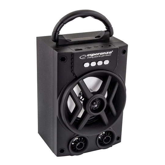 Bluetooth-kaiutin FM-radiolla - musta