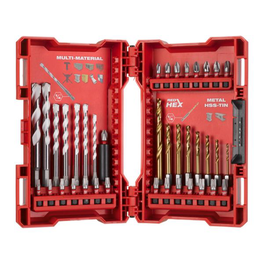 Milwaukee 4932479854 Poranterä- ja kärkisarja 39-osainen