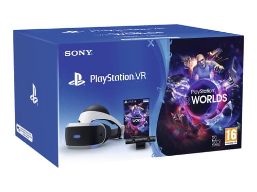 Sony Playstation Vr Bundle Ink. Kamera + Vr Worlds Musta, Valkoinen