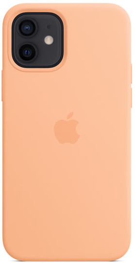 Apple Silicon Case With Magsafe Iphone 12, Iphone 12 Pro Cantaloupe