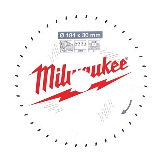Milwaukee CSB P W Sahanterä 184x2,1x30 mm, 40T