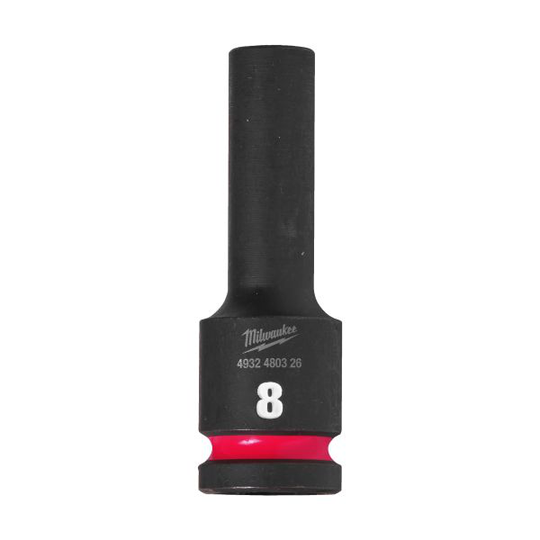 Milwaukee Shockwave Impact Duty Voimahylsy 1/2" nelikulma, pitkä 8 mm