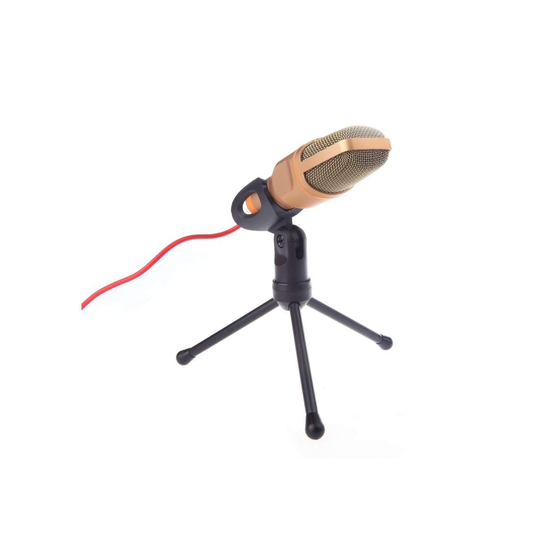 Korkealaatuinen Studiomikrofoni - 3,5mm - Kulta