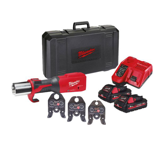 Milwaukee M18 ONEBLHPT-302C M-SET Puristustyökalu sis. M-leuat, akun ja laturin