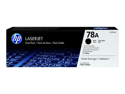 Hp Värikasetti Musta 78a 2.1k - Ce278ad 2-pack