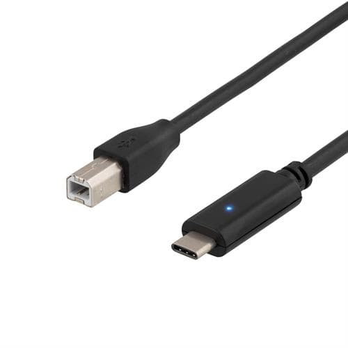 Deltaco Usbc-1016 2m 24-nastainen Usb-c Uros 4 Pin Usb Type B Uros