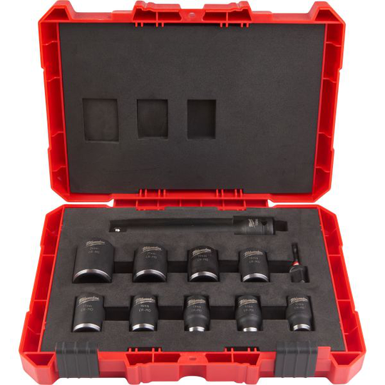 Milwaukee Shockwave Impact Duty Kuusioholkkiset 1/2", lyhyt, 11 osaa