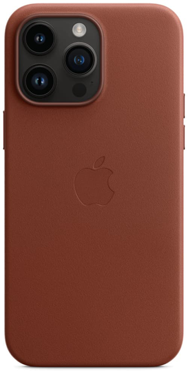 Apple Leather Case With Magsafe Iphone 14 Pro Max Umbra