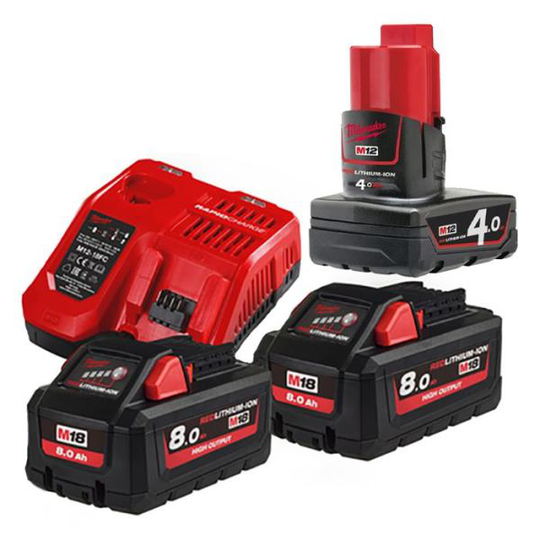 Milwaukee M18 HNRG-802 Latauspaketti