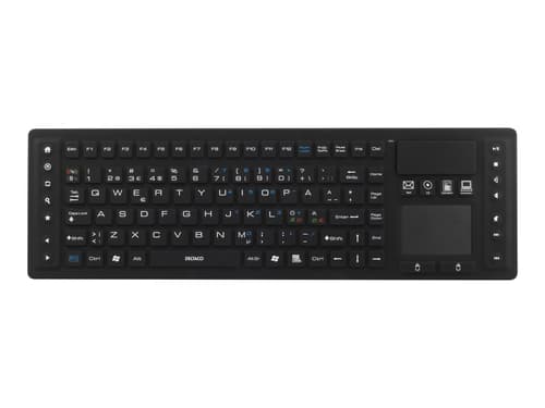 Deltaco Tb-503 Touchpad Ip65 Langaton, 2.4 Ghz Pohjoismaat Musta Näppäimistö