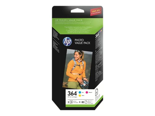 Hp Muste Value Pack (c/m/y) No.364 + 50 Sheet 10x15cm Kuva Paper