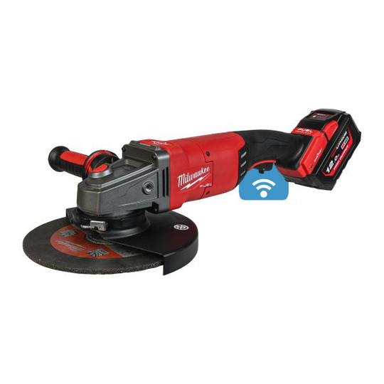 Milwaukee M18 ONEFLAG230XPDB-122C Kulmahiomakone sisältäen 12,0 Ah-akun ja laturin