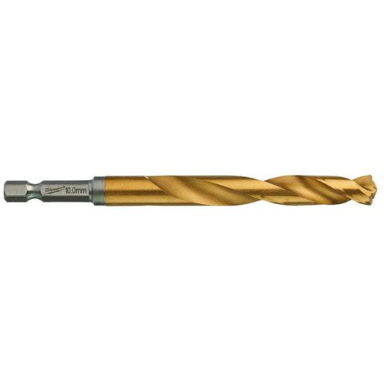 Milwaukee SHOCKWAVE Red Hex HSS-G TIN Metalliporanterä 1 kpl:n pakkaus 10 mm