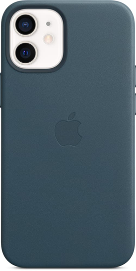 Apple Leather Case With Magsafe Iphone 12 Mini Itämerensininen