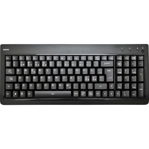 Deltaco Tb-234 Langallinen, Usb Pohjoismaat Musta Näppäimistö