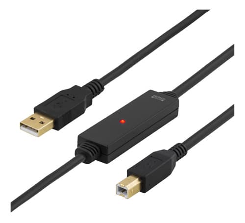 Deltaco Usb-ex10m 10m 4 Pin Usb Type B Uros 4 Nastan Usb- A Uros