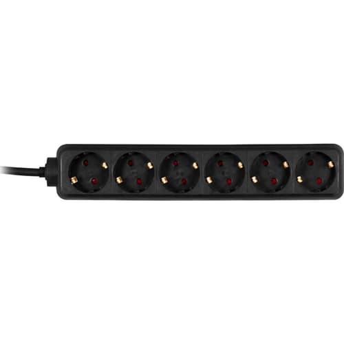 Deltaco Power Strip 6x Sockets 6kpl Power Cee 7/4