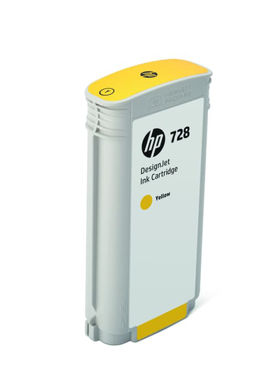 Hp Muste Keltainen 728 130ml - Dj T730