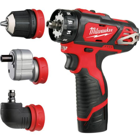 Milwaukee M12 BDDXKIT-202C Porakone-ruuvinväännin sis. akun ja laturin