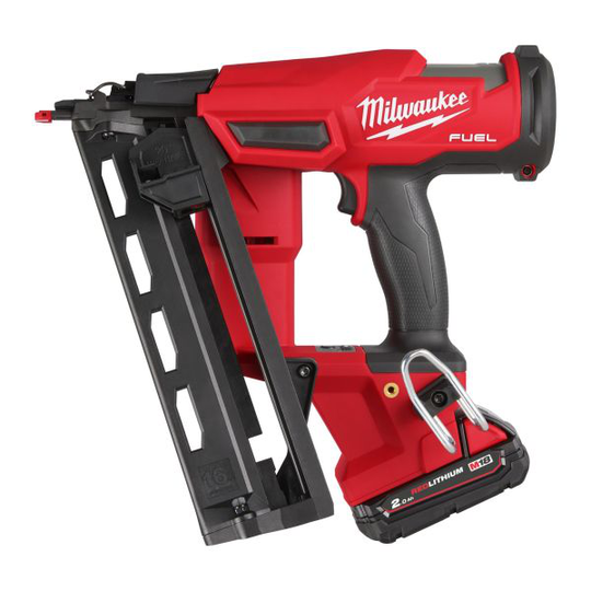 Milwaukee M18 FN 16GA-202X Dyckertnaulain sisältää akun ja laturin