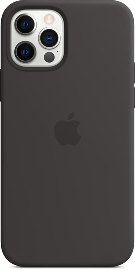 Apple Silicon Case With Magsafe Iphone 12, Iphone 12 Pro Musta