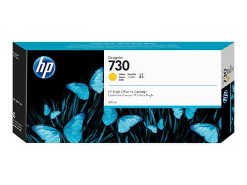 Hp Muste Keltainen 730 300ml - Dj T1700