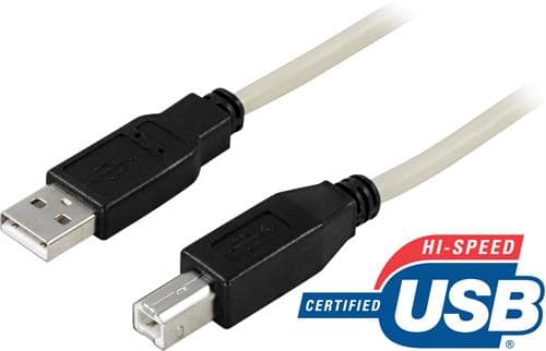 Deltaco Usb-kaapeli 0.5m 4 Nastan Usb- A Uros 4 Pin Usb Type B Uros