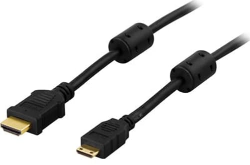 Deltaco Video- / Ääni- / Verkkokaapeli 5m Hdmi Mini Uros Hdmi Uros