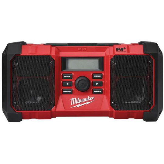 Milwaukee M18 JSR DAB+-0 Radio ilman akkua ja laturia