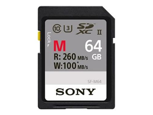 Sony Sf-m Series Sf-m64 64gb Sdxc Uhs-ii Memory Card