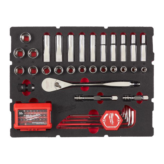 Milwaukee 4932480716 Hylsyavainsarja 65 osaa