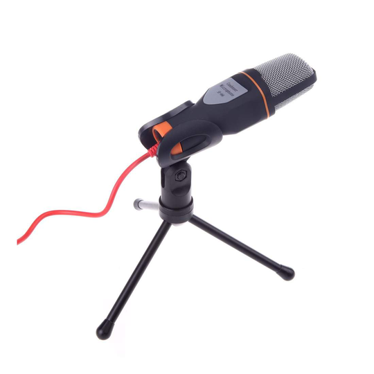 Korkealaatuinen Studiomikrofoni - 3,5mm - Musta