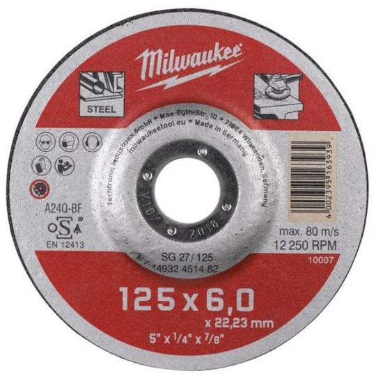 Milwaukee SG 27 Contractor Katkaisulaikka 125x6 mm.