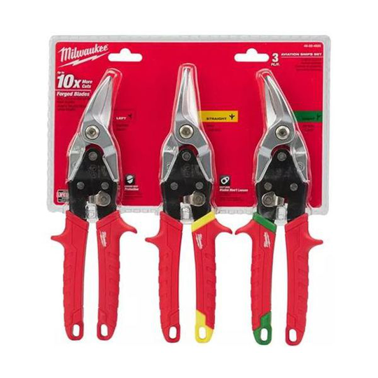 Milwaukee 48224533 Peltisaksisarja 3 kpl