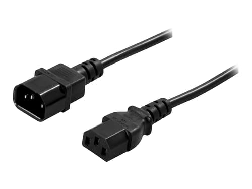 Deltaco Power Cable 3m Power Iec 60320 C14 Power Iec 60320 C13