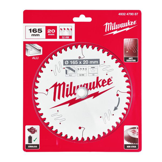 Milwaukee A165X20X1,6X52 Sahanterä