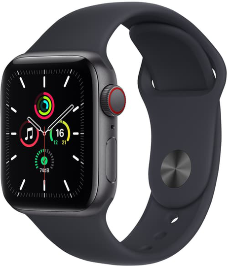 Apple Watch Se Gps + Cellular, 40 Mm Space Grey Aluminium Case Ja Midnight Sport Band
