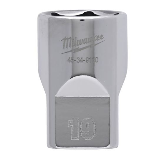 Milwaukee 4932480017 Hylsy 1/2", lyhyt 19 mm
