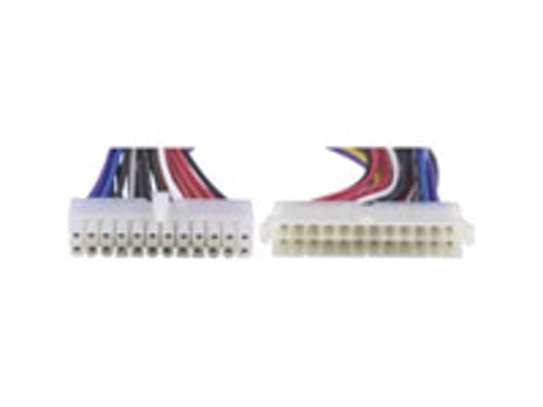 Deltaco Power Extension Cable 0.15m Virta 24-nastainen Atx Naaras Virta 24-nastainen Atx Uros