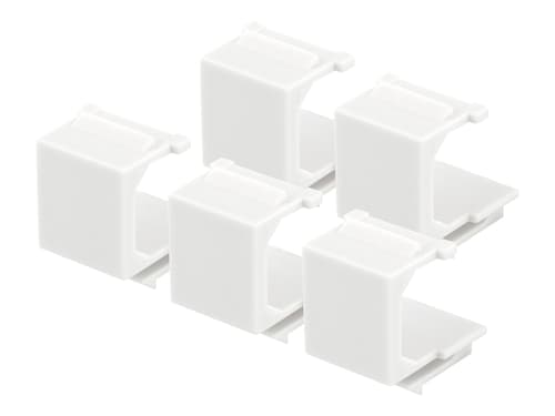 Deltaco Keystone Blind Plug White 5-pack