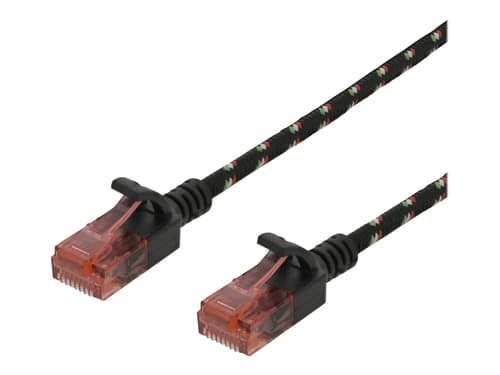 Deltaco Kytkentäkaapeli Rj-45 Rj-45 Cat 6a 1.5m Musta