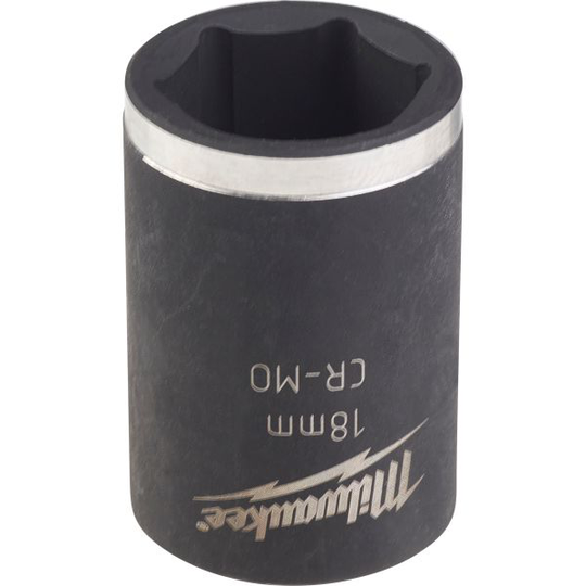 Milwaukee Shockwave Impact Duty Voimahylsy 1/2" kiinnitys, lyhyt 18 mm