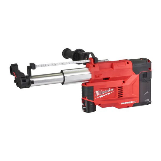 Milwaukee M12 UDEL-201B Pölynpoisto mukana 2,0 Ah akku ja laturi