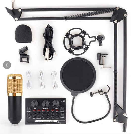 BM 800 Karaoke Condenser Microphone Professional Cardioid Studio BM-800 Microfone Sound Recording broadcasting Singing Mic