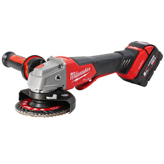 Milwaukee M18ONEFSAG125XPDB502X Kulmahiomakone Ø 125 mm, sis. akun ja laturin