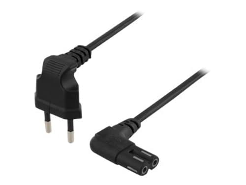 Deltaco Virtajohto 0.5m Europlug (power Cee 7/16) Uros Power Iec 60320 C7