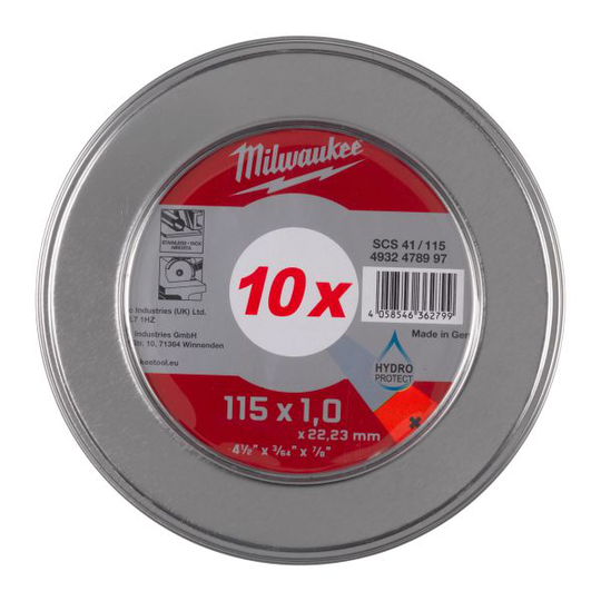Milwaukee 4932478997 Katkaisulaikka 10-pakkaus 115 x 1.0 mm