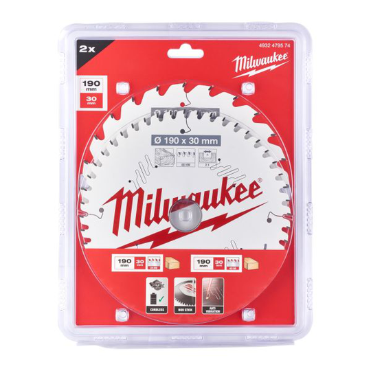 Milwaukee 4932479574 Sahanterä Ø190/30 mm, 24/48T
